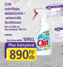 PlusMarket CLIN ablaktisztít ajánlat