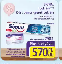 PlusMarket SIGNAL fogkrém ajánlat