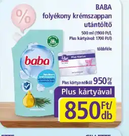 PlusMarket BABA folyékony krémszappan ajánlat