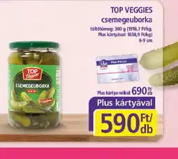 PlusMarket TOP VEGGIES csemegeuborka ajánlat