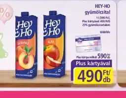 PlusMarket HEY-HO gyümölcsital ajánlat