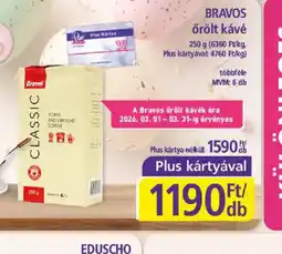 PlusMarket BRAVOS őrölt kávé ajánlat
