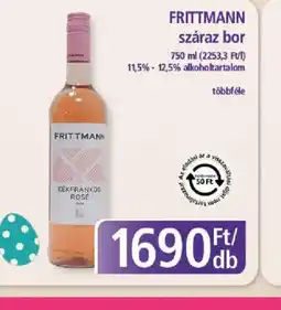 PlusMarket FRITTMANN száraz bor ajánlat