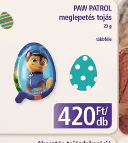 PlusMarket PAW PATROL meglepetés tojás ajánlat