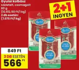 Interspar Gyulai kolbász ajánlat