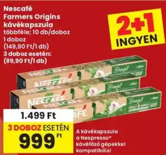 Nescafé Farmers Origins kávékapszula