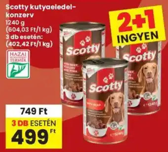 Interspar Scotty kutyaeledel- konzerv ajánlat