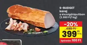 Interspar S-BUDGET karaj ajánlat