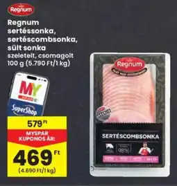 Interspar Regnum sertéssonka, sertéscombsonka, sült sonka ajánlat