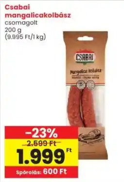 Interspar Csabai mangalicakolbász ajánlat