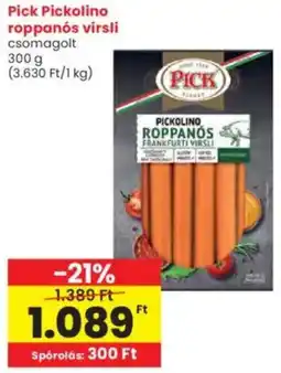 Interspar Pick Pickolino roppanós virsli ajánlat