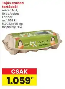 Interspar Tojás szabad tartásból ajánlat