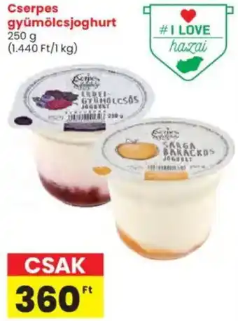 Interspar Cserpes gyümölcsjoghurt ajánlat
