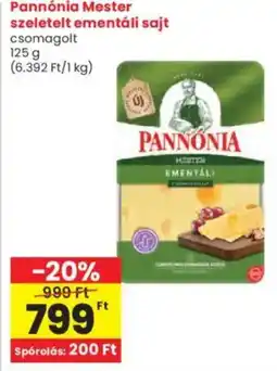 Interspar Pannónia Mester szeletelt ementáli sajt ajánlat
