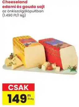 Interspar Cheeseland edami és gouda sajt ajánlat