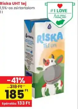 Interspar Riska UHT tej 1,5%-os ajánlat