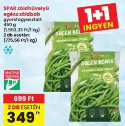 Interspar SPAR zöldhüvelyű egész zöldbab ajánlat