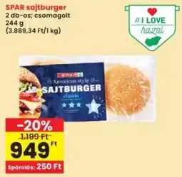 Interspar SPAR sajtburger ajánlat