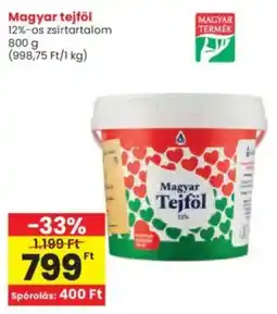 Interspar Magyar tejföl 12%-os ajánlat