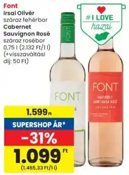 Interspar Font Irsai Olivér, Cabernet Sauvignon Rosé ajánlat