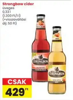 Interspar Strongbow cider ajánlat