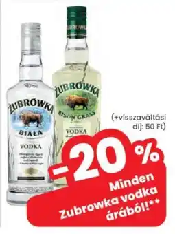 Interspar Zubrowka vodka ajánlat