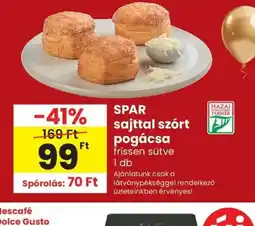 Spar SPAR sajttal szrt pogácsa ajánlat