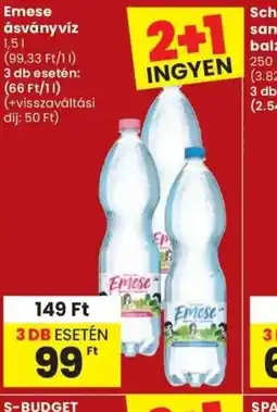 Spar Emese ásványvíz ajánlat