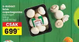 Spar S-BUDGET fehér csiperkegomba ajánlat