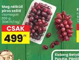 Spar Mag nélküli piros szőlő ajánlat