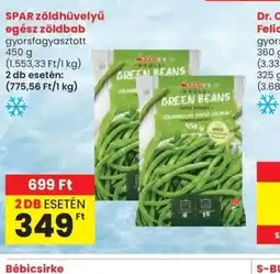 Spar SPAR zöldhüvelyű zöldbab ajánlat