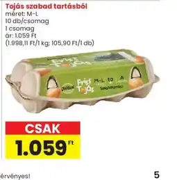 Spar Tojás szabad tartásbl ajánlat