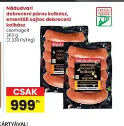 Spar Nádudvari debreceni kolbász ajánlat