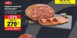 Spar Regnum préselt disznsajt ajánlat