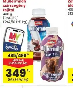 Spar Müllermilch zsírszegény tejital ajánlat