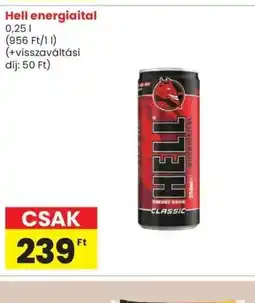 Spar Hell energiaital ajánlat