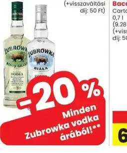 Spar Zubrowka vodka ajánlat