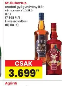 Spar St.Hubertus gygynövénylikőr ajánlat