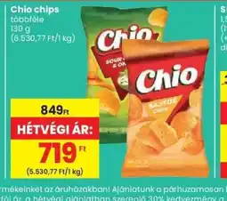 Spar Chio chips ajánlat