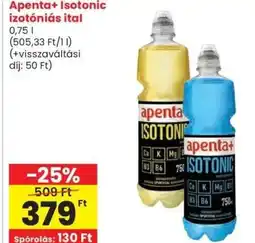 Spar Apenta+ Isotonic izotóniás ital ajánlat