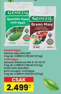 Interspar Green Max Speciális kerti nitrogén-műtrágya ajánlat