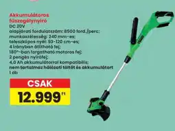 Interspar Akkumulátoros fűszegélynyíró ajánlat