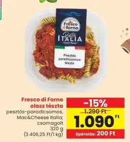 Spar Fresco di Forno olasz tészta ajánlat