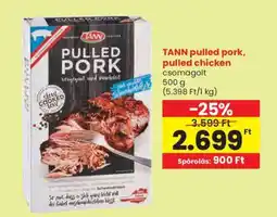 Spar Tann pulled pork, pulled chicken ajánlat