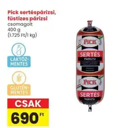 Spar Pick sertéspárizsi, füstízes párizsi ajánlat