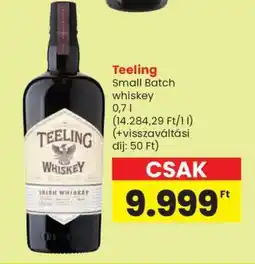 Spar Teeling Small Batch whiskey ajánlat
