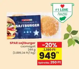 Spar SPAR sajtburger ajánlat