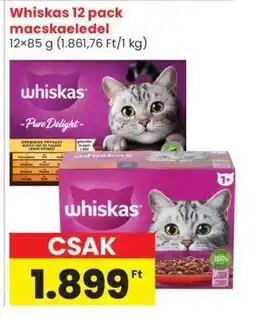 Spar Whiskas 12 pack macskaeledel ajánlat