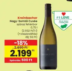Spar Kreinbacher Nagy Somlói Cuvée ajánlat