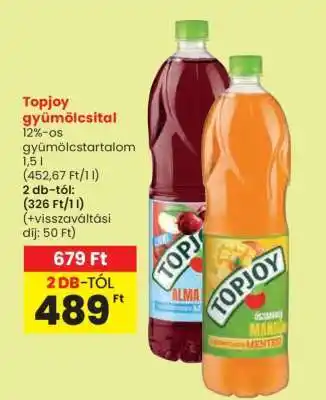 Spar Topjoy gyümölcsital ajánlat